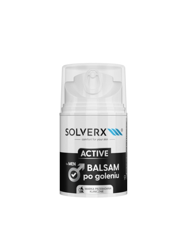 Solverx for Men Active Balsam po goleniu dla mężczyzn energetyzujący 50 ml