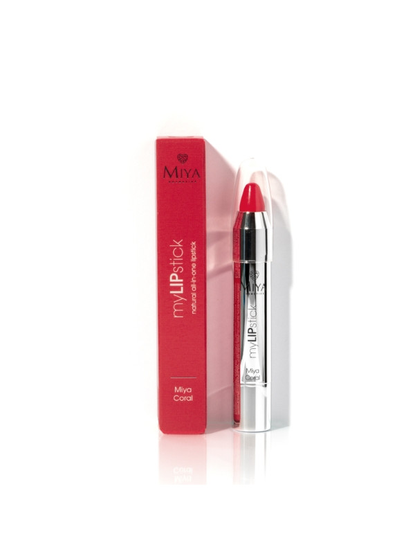 Miya Cosmetics myLIPstick natural caring lipstick All-in-one Coral 2, 5 g