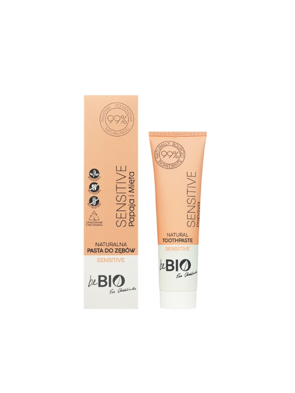 beBIO Ewa Chodakowska Sensitive natural Papaya toothpaste