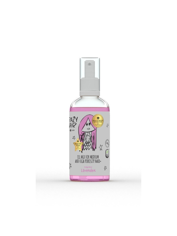 HiSkin Crazy Hair Olejowy Mix do włosów średnio i wysokoporowatych o zapachu Lawendy 30 ml