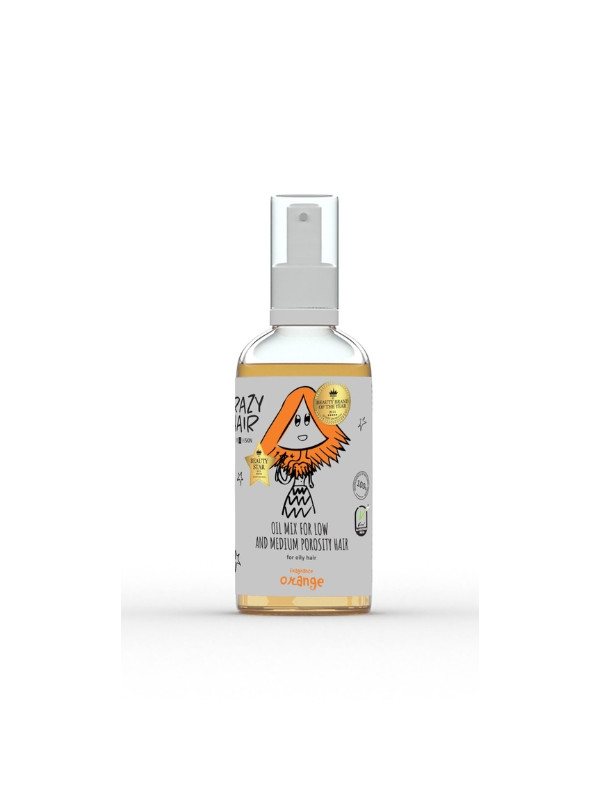 HiSkin Crazy Hair Oil Mix for medium and low porosity hair with the scent of Orange 30 ml