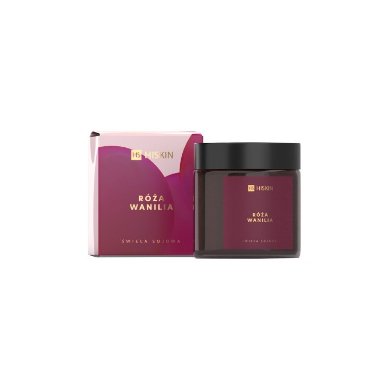 HiSkin Świeca Sojowa Róża Wanilia 100 ml