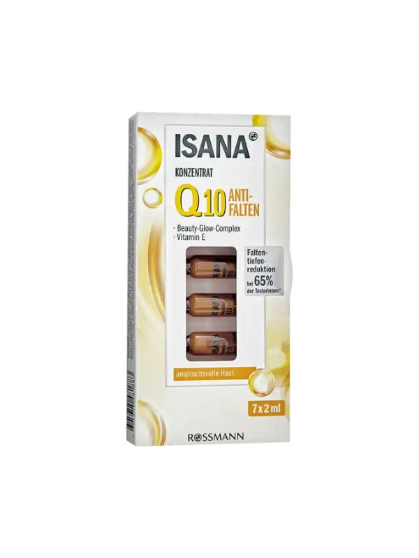 Isana Q10 Anti-wrinkle face concentrate in ampoules 7 x 2 ml