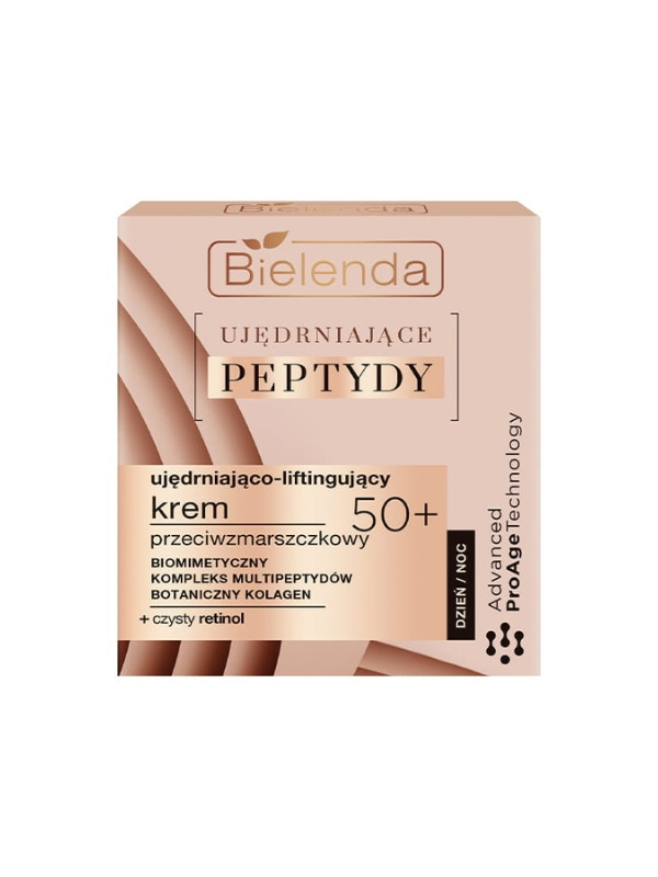 Bielenda Ujędrniające Peptydy przeciwzmarszczkowy Krem do twarzy 50+ ujędrniająco-liftingujący 50 ml