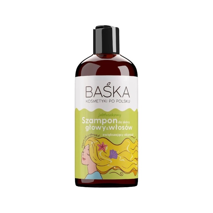 Baśka Szampon do skóry głowy i włosów zwiększający objętość Jabłko 500 ml