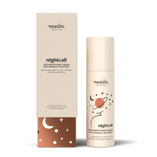 Resibo Nightcall regenerating face cream for the night with the effect of a subtle tan 50 ml