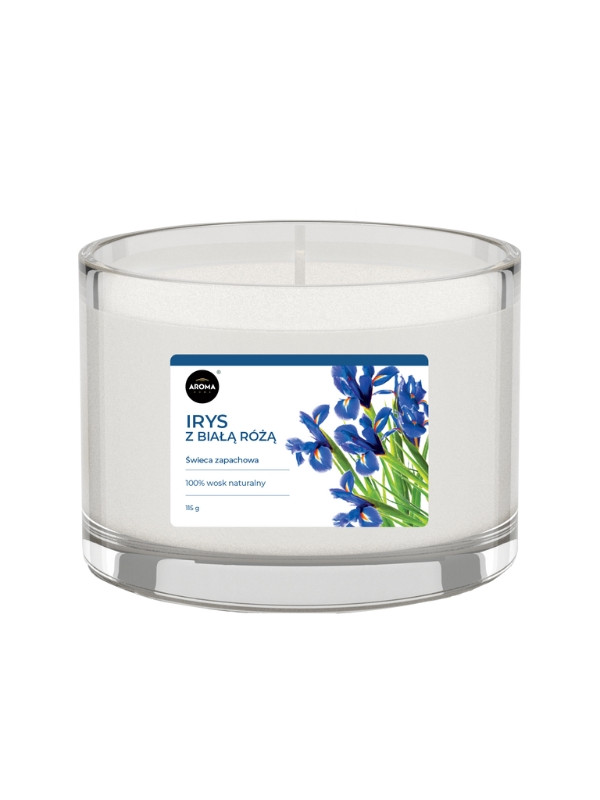 Aroma Home Iris with White Rose scented candle 115 g