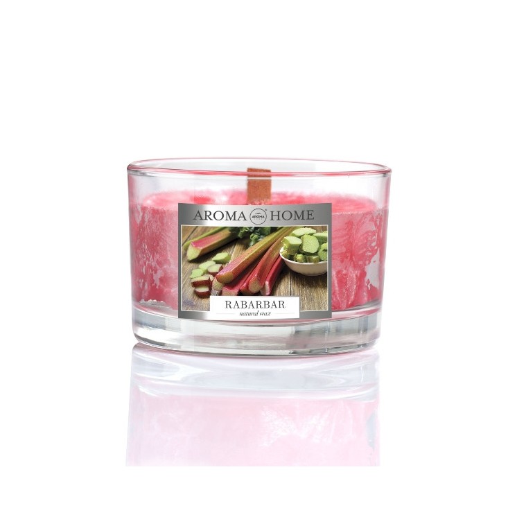 Aroma Home Unique Fragrance Rhubarb scented candle 115 g
