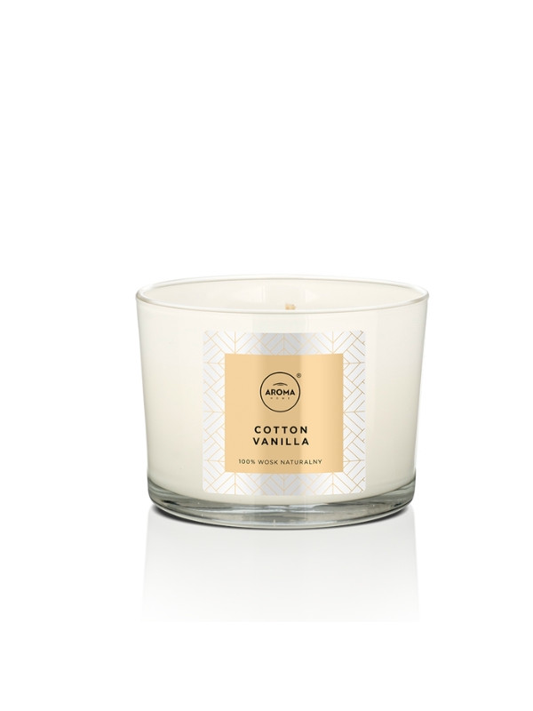 Aroma Home Elegance Series Cotton Vanilla scented candle 115 g