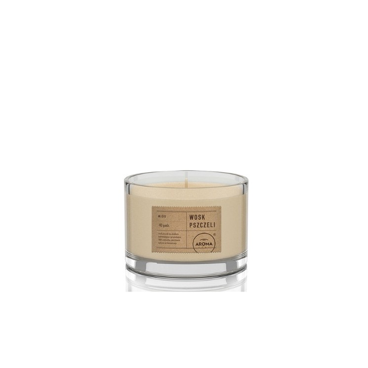Aroma Home Wosk Pszczeli Świeca zapachowa Miód 115 g