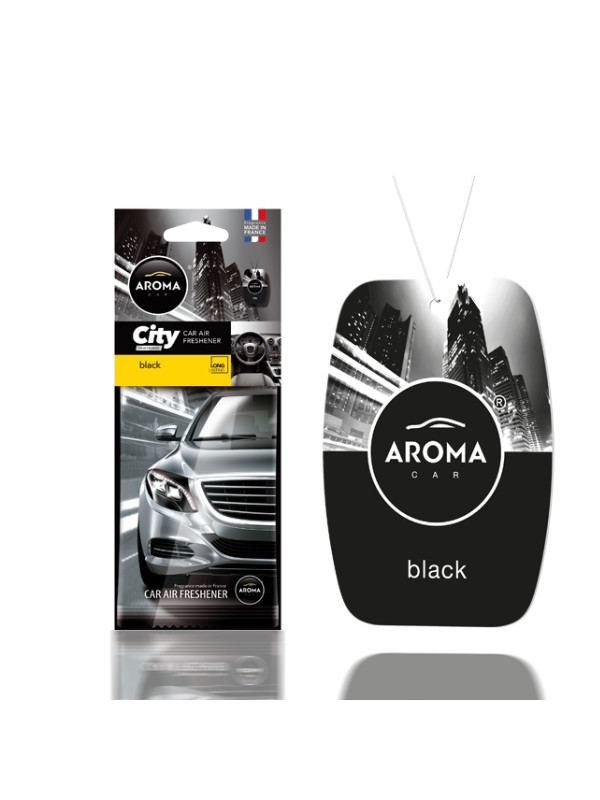 Aroma Car City Zawieszka zapachowowa do samochodu Black 1 sztuka