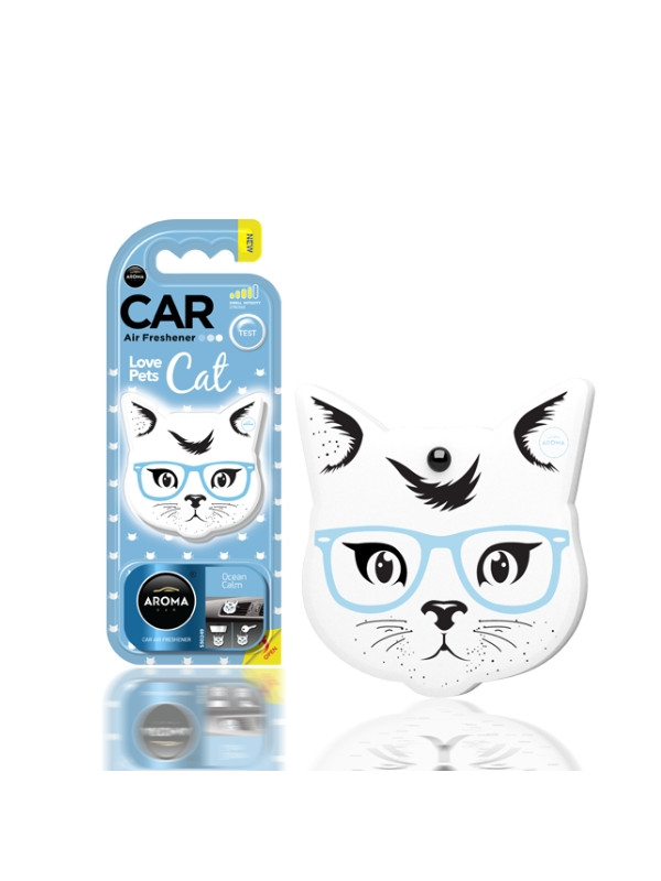 Aroma Car Cat Ocean Calm car fragrance pendant, 1 piece