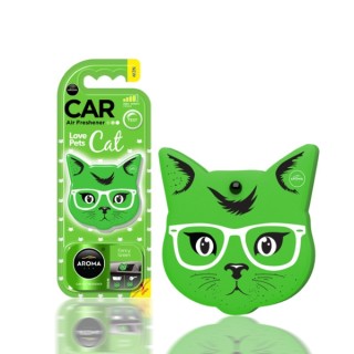 Aroma Car Cat Fancy Green car fragrance pendant, 1 piece