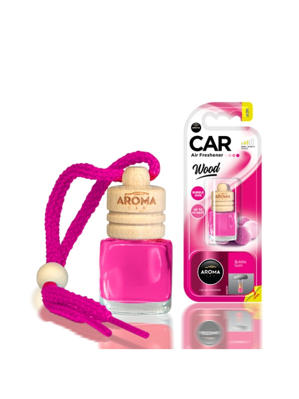 Aroma Car Wood Odświeżacz powietrza do samochodu Bubble Gum 6 ml