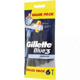 Gillette Blue3 jednorazowe Maszynki do golenia z trzema ostrzami 6 sztuk