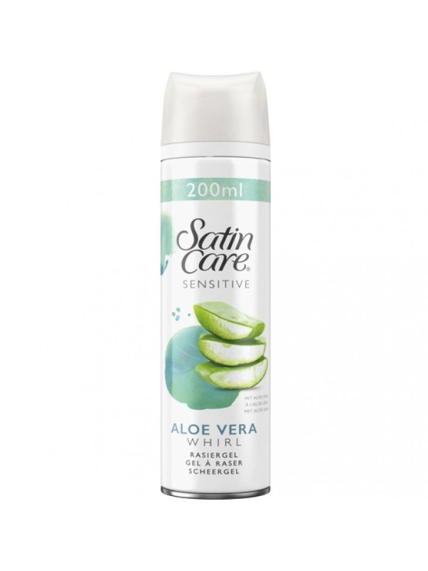 Gillette Woman Satin Care Sensitive Żel do golenia Aloe Vera 200 ml