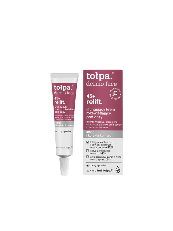 Tołpa Dermo Face 45+ Relift. liftingujący Krem pod oczy rozświetlający 10 ml