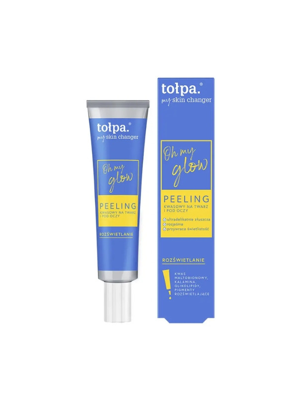 Tołpa My Skin Changer Oh My Glow kwasowy Peeling do twarzy i pod oczy 40 ml