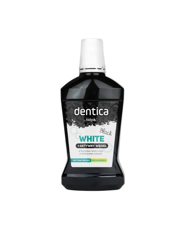 Tołpa Dentica Płyn do płukania jamy ustnej Black White 500 ml