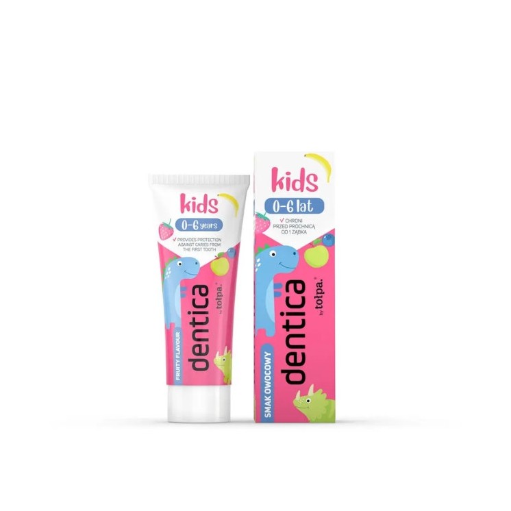 Tołpa Dentica Kids Pasta do zębow dla dzieci 0-6 lat owocowa 50 ml