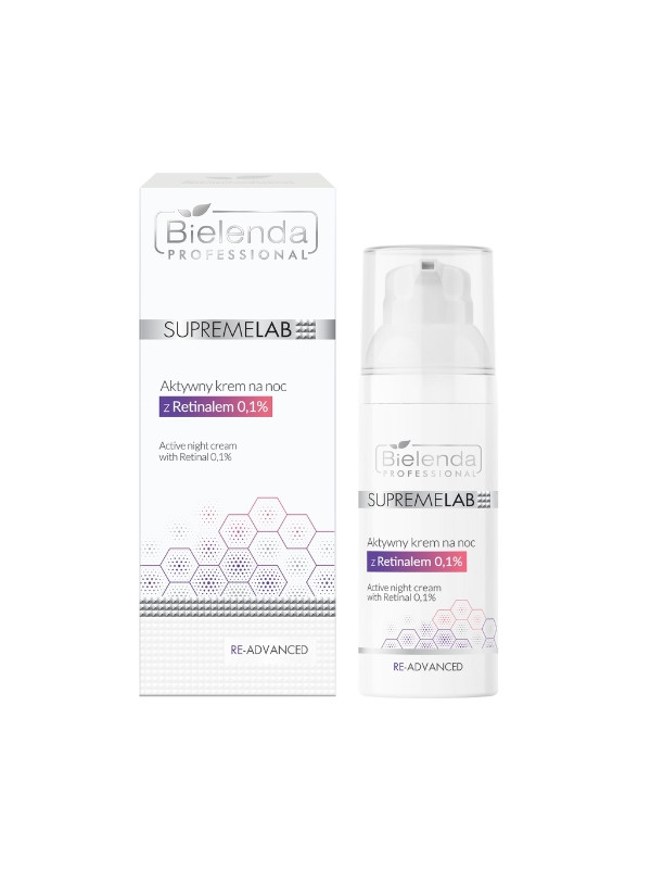 Bielenda Professional SUPREMELAB aktywny Krem do twarzy na noc z 0,1% Retinalem 50 ml