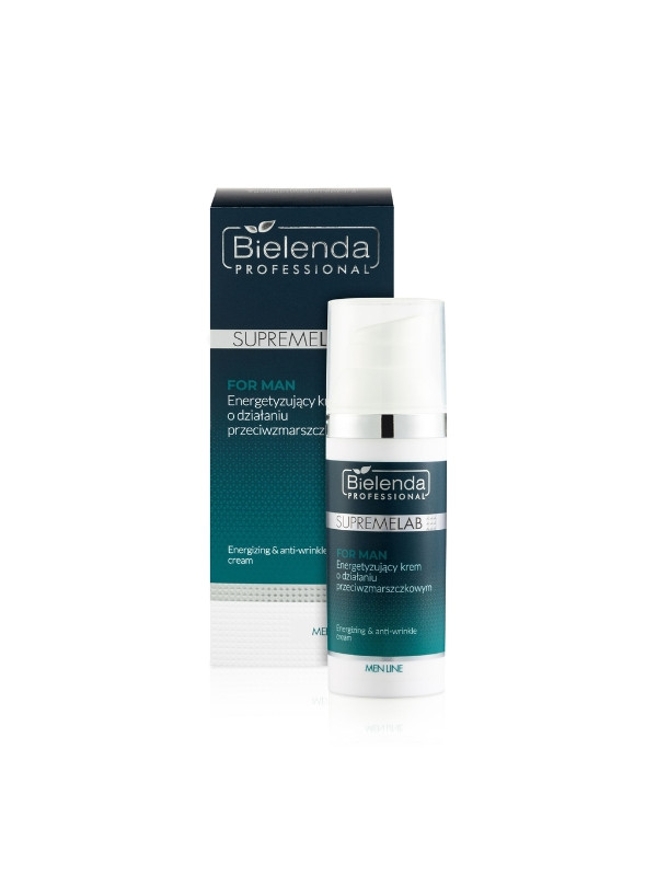 Bielenda Professional SUPREMELAB Men Line energetyzujący Krem do twarzy o działaniu przeciwzmarszczkowym 50 ml