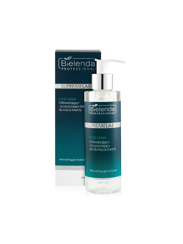 Bielenda Professional SUPREMELAB Men Line refreshing and cleansing face wash gel 200 ml