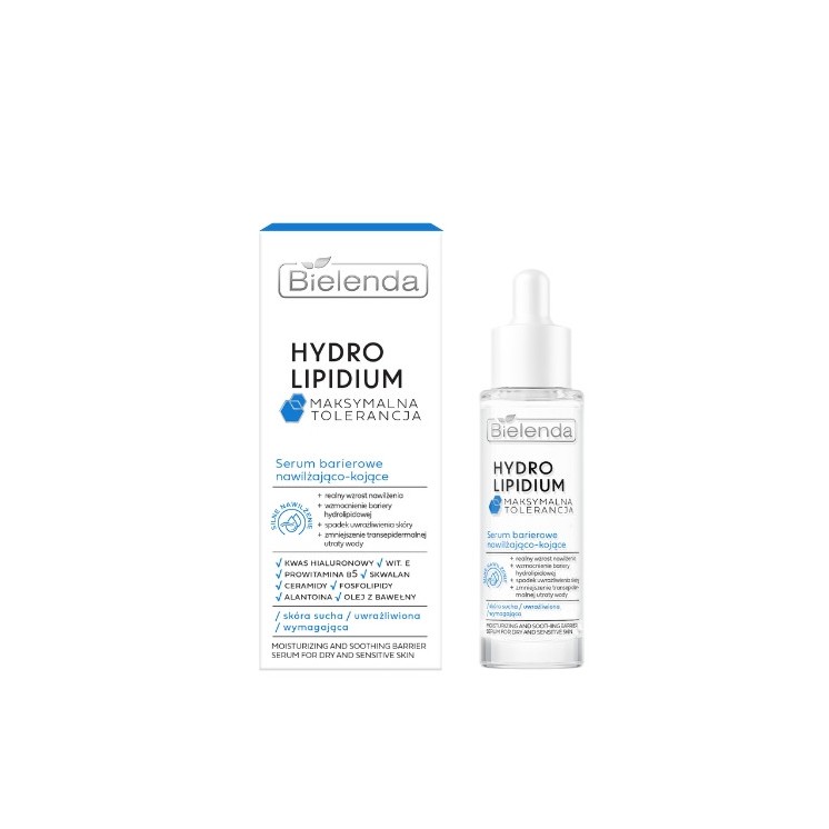 Bielenda Hydro Lipidium nawilżająco-kojące Serum do twarzy barierowe 30 ml