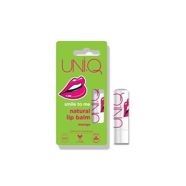 4Organic UNI.Q Smile to me naturalny Balsam do ust Mango 5 g