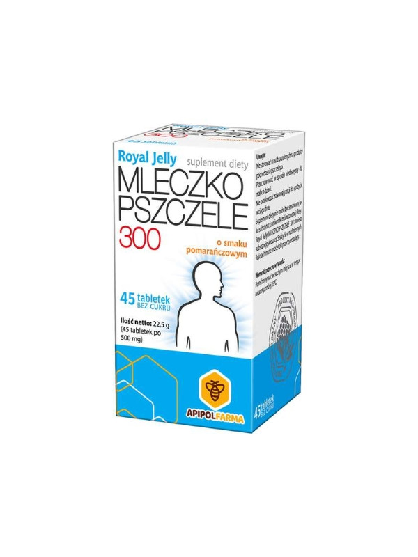 Mleczko pszczele Royal Jelly 300 mg 45 tabletek do ssania