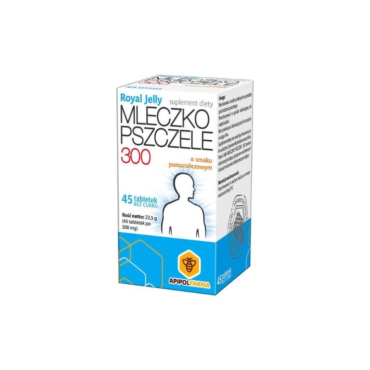 Mleczko pszczele Royal Jelly 300 mg 45 tabletek do ssania