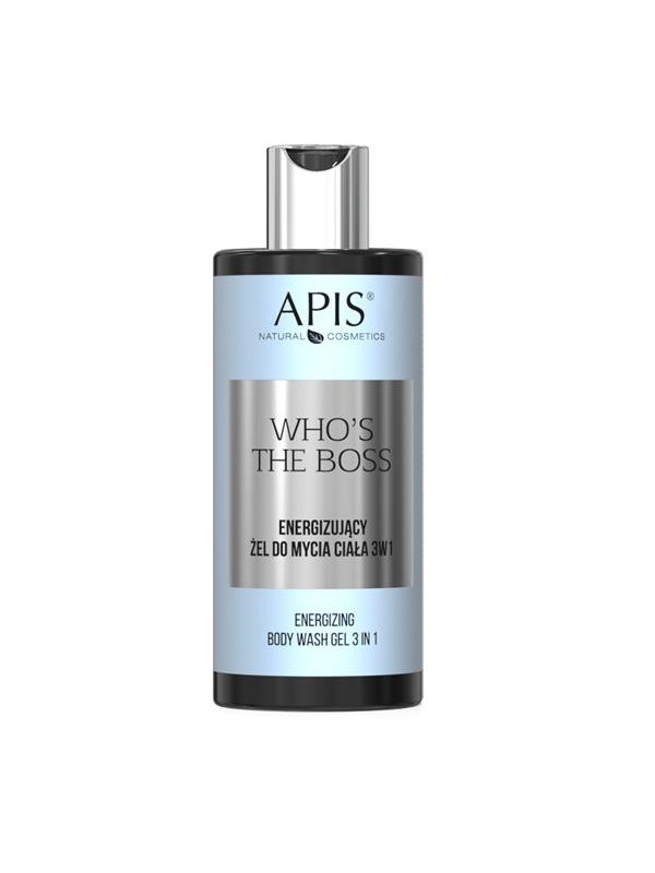 Apis Who's The Boss 3w1 energizujący Żel do mycia ciała pod prysznic 300 ml