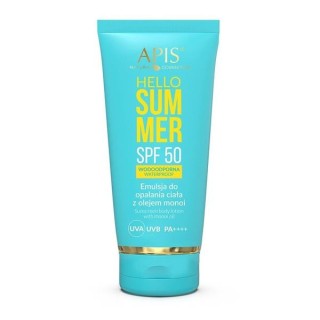 Apis Hello Summer SPF50 Emulsja do opalania ciała z olejem Monoi 200 ml