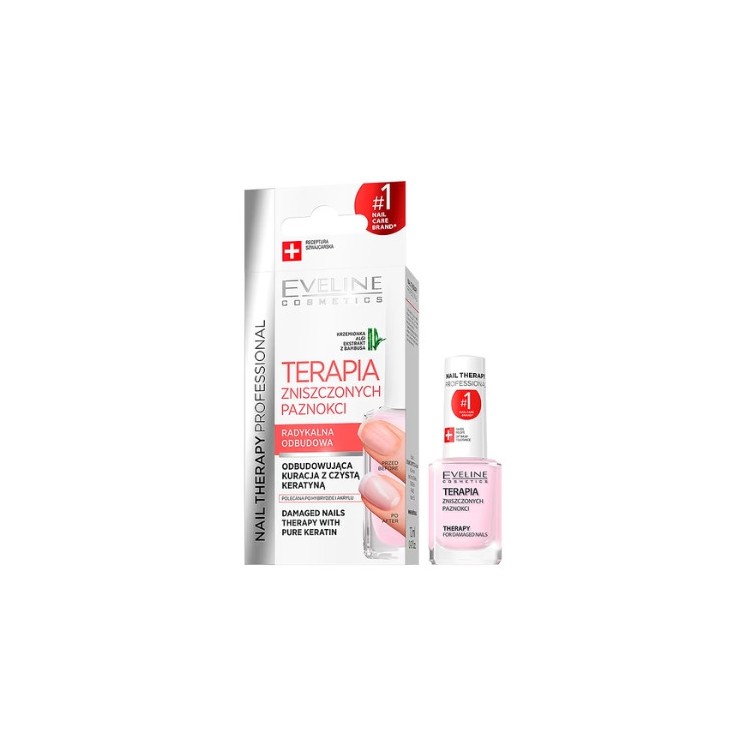 Eveline Professional Nail Therapy Terapia zniszczonych paznokci Odżywka do paznokci 12 ml