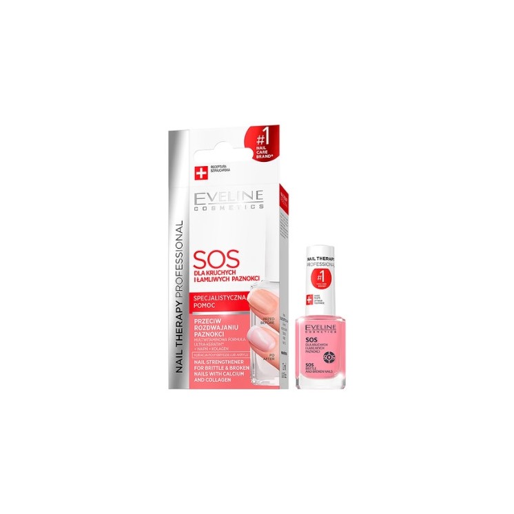Eveline Professional Nail Therapy SOS wzmacniająca Odżywka do paznokci 12 ml