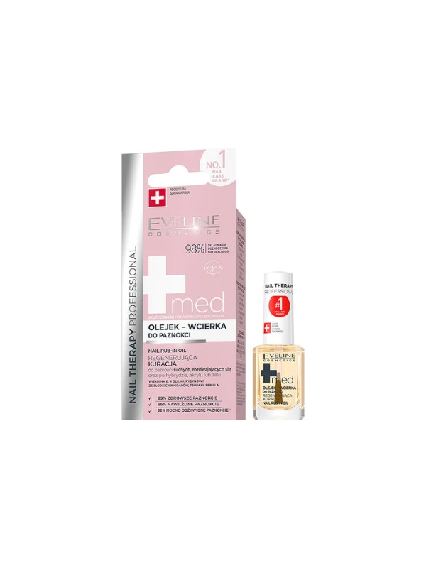 Eveline Professional Nail Therapy Med+ Oil-wipe for nails 12 ml