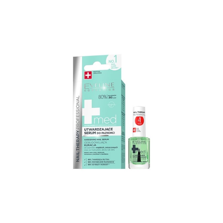 Eveline Professional Nail Therapy Med+ utwardzające Serum do paznokci 12 ml