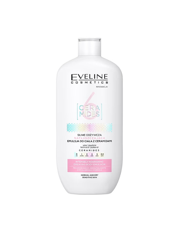 Eveline 6 CERAMIDES greasing Strongly nourishing body emulsion 350 ml