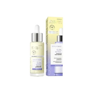 Eveline Serum Shot przeciwzmarszczkowa Kuracja do twarzy, szyi i dekoltu 0,2% Retinol 30 ml