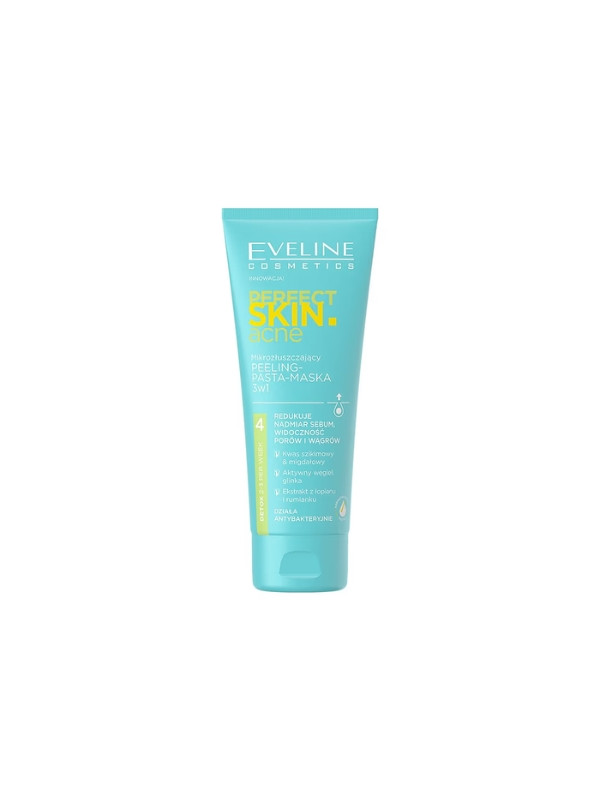 Eveline Perfect Skin Acne 3in1 micro-exfoliating Peeling - paste - mask 75 ml