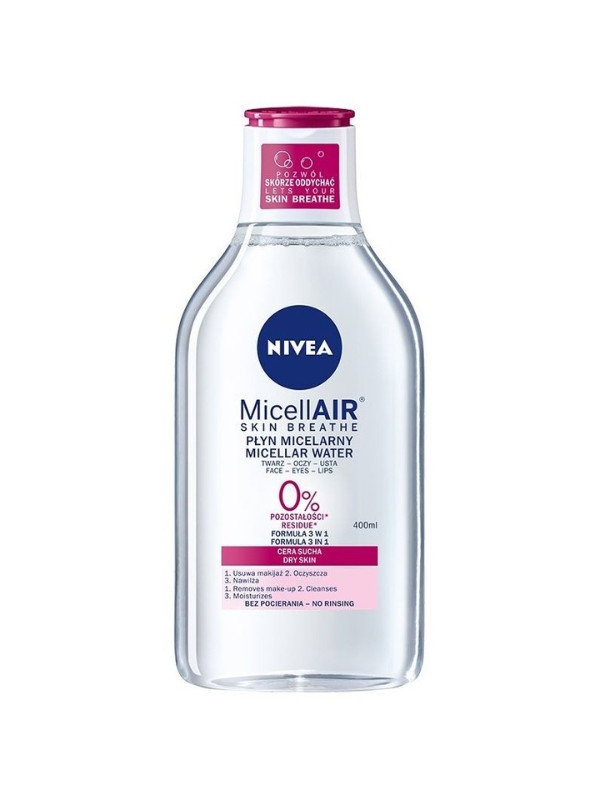 Nivea MicellAIR Micellar face fluid for dry skin 400 ml