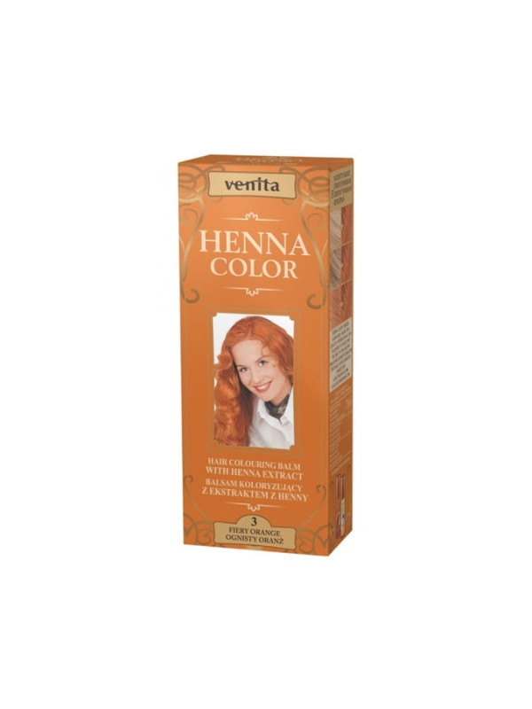 Venita Henna Color Balsam koloryzujący z ekstraktem z henny /3/ Ognisty Oranż 75 ml