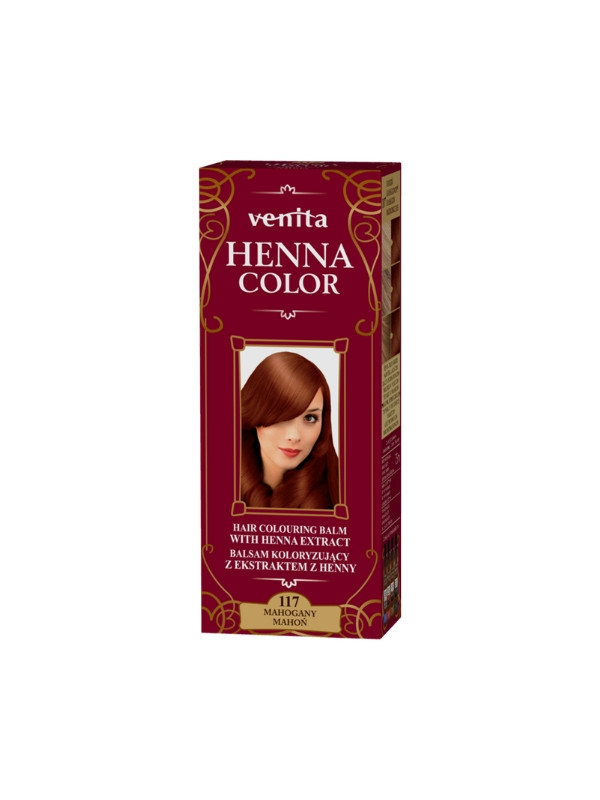 Venita Henna Color Balsam koloryzujący z ekstraktem z henny /117/ Mahoń 75 ml