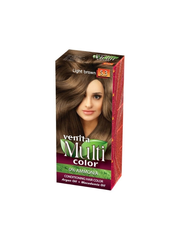 Venita Multi Color Farba do włosów /5.3/ Jasny Brąz 50 ml