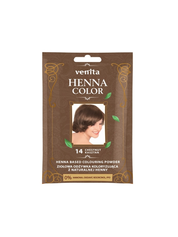 Venita Henna Color herbal Coloring conditioner with natural henna /14/ Chestnut 25 g