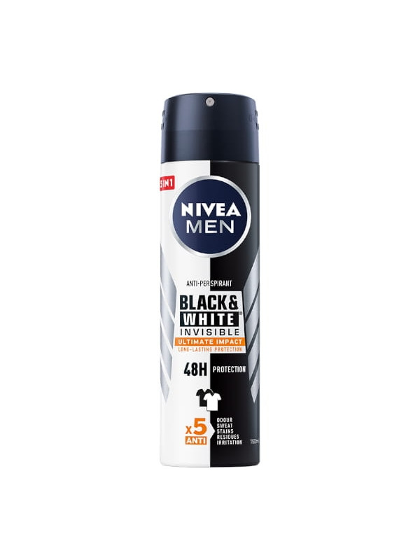 Nivea Men Black & White Dezodorant w spray'u Invisible Ultimate Impact 150 ml