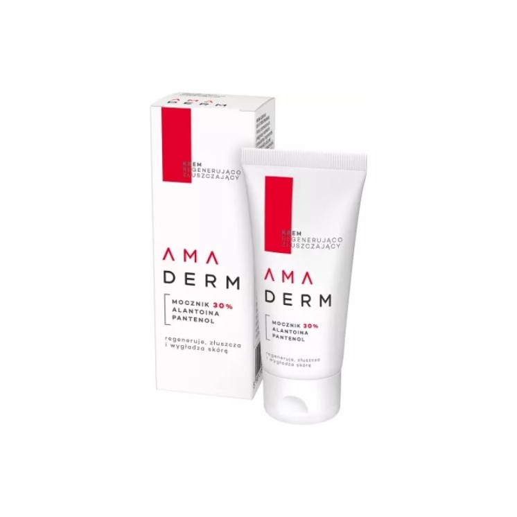 Amaderm intensively exfoliating cream for skin care of feet, elbows and knees 50 ml