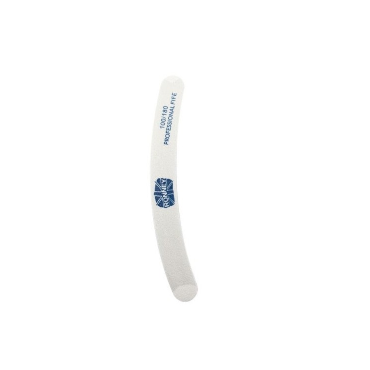 Ronney Professional Premium Nail file Banan White 100/180 1 piece