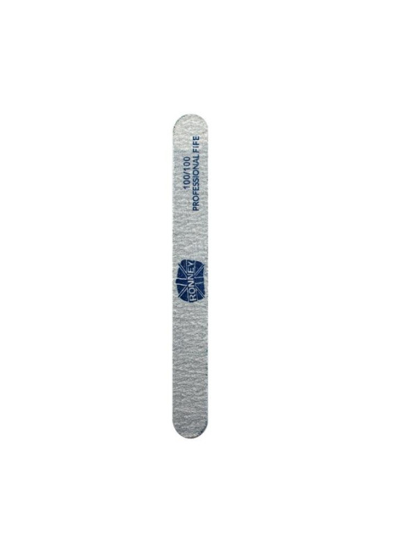 Ronney Professional Premium Nail file Straight White 100/100 1 piece