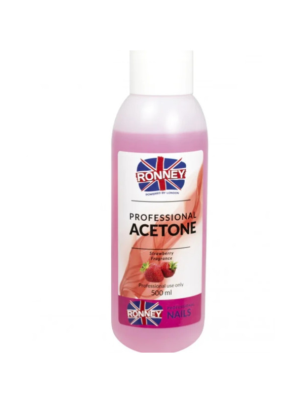 Ronney Professional Aceton do paznokci Truskawka 500 ml